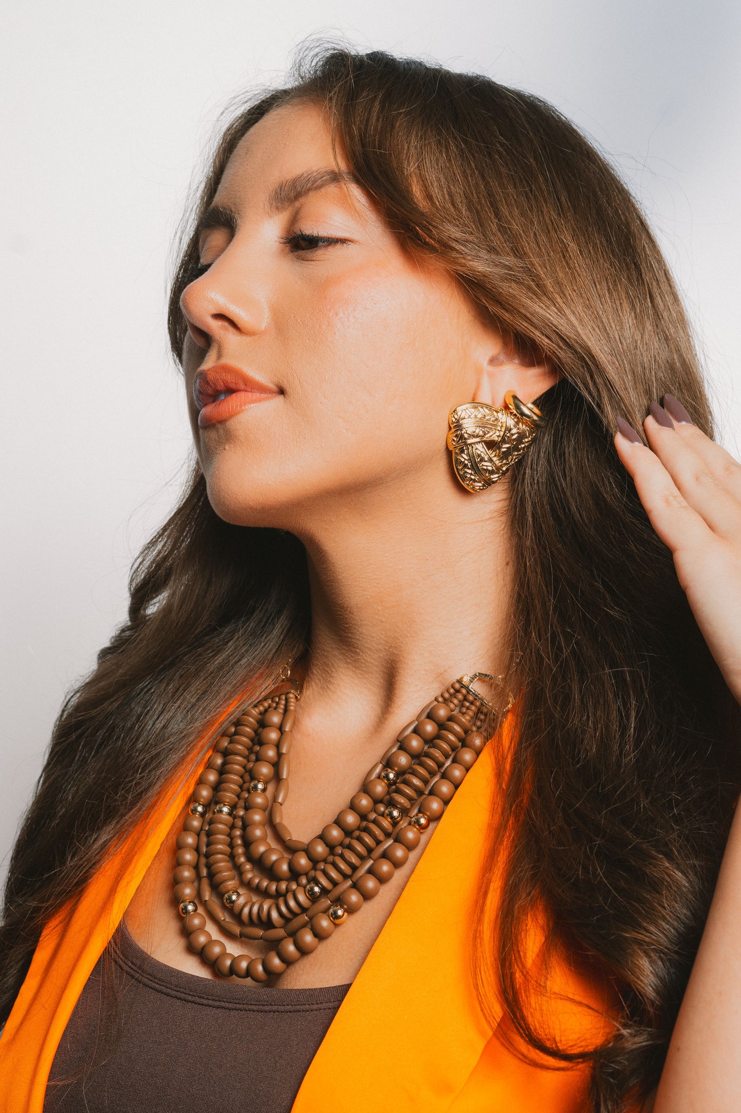 Aretes Triangular Dorado