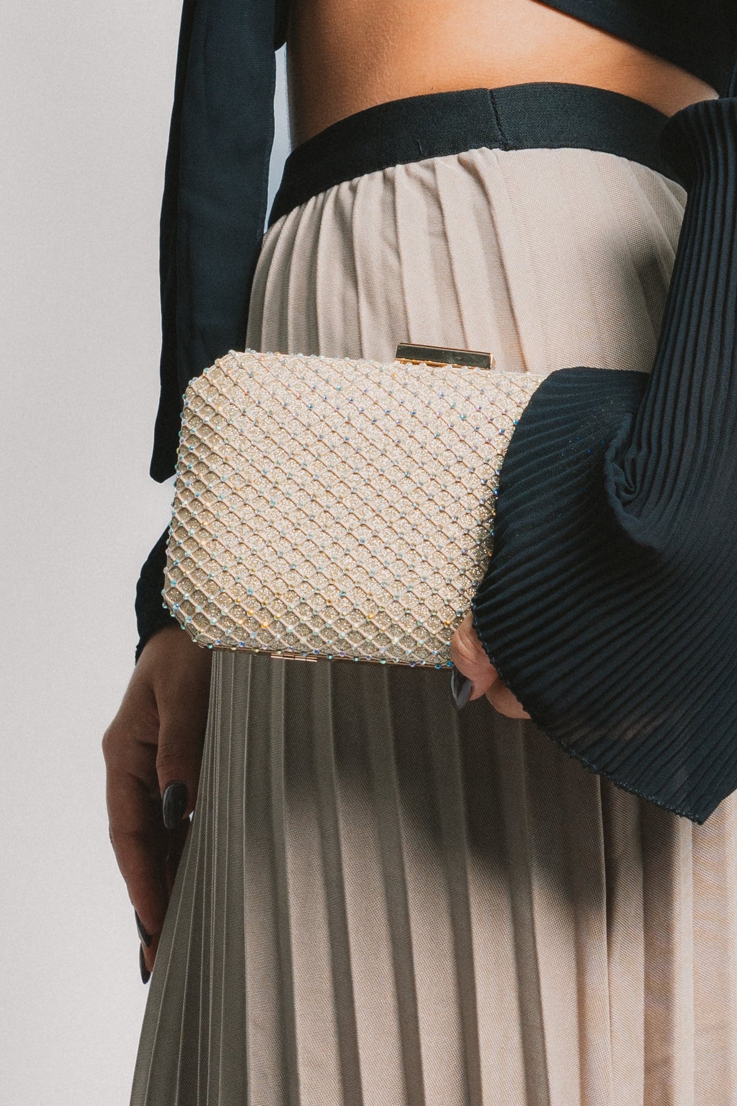 Cartera Beige Textura