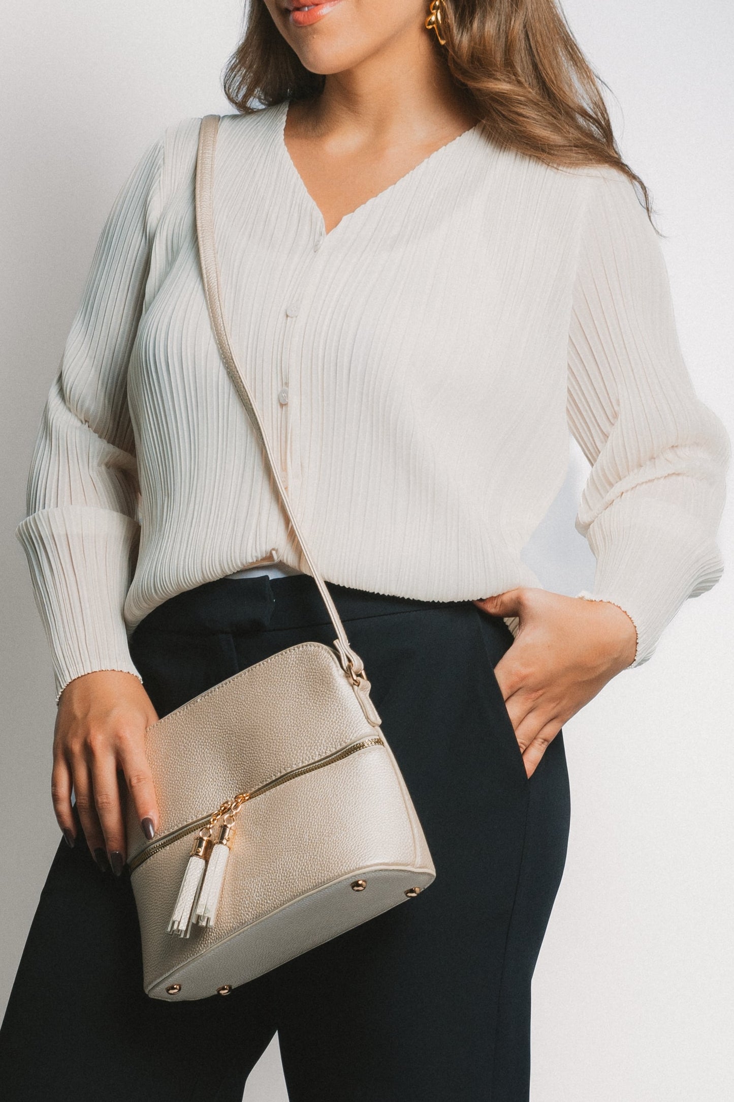 Blusa Manga Larga Blanca